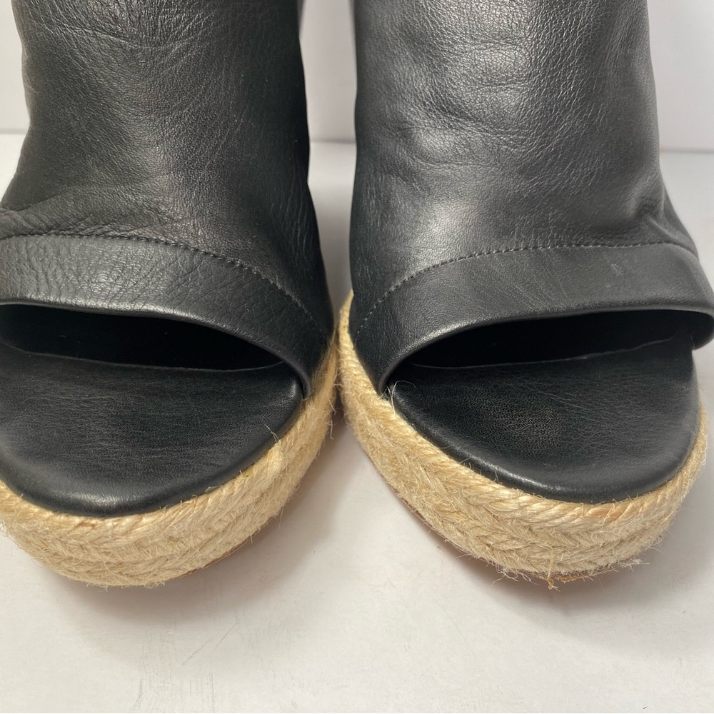 Balenciaga glove wedge espadrille sandals heels black 41 - Picture 6 of 11